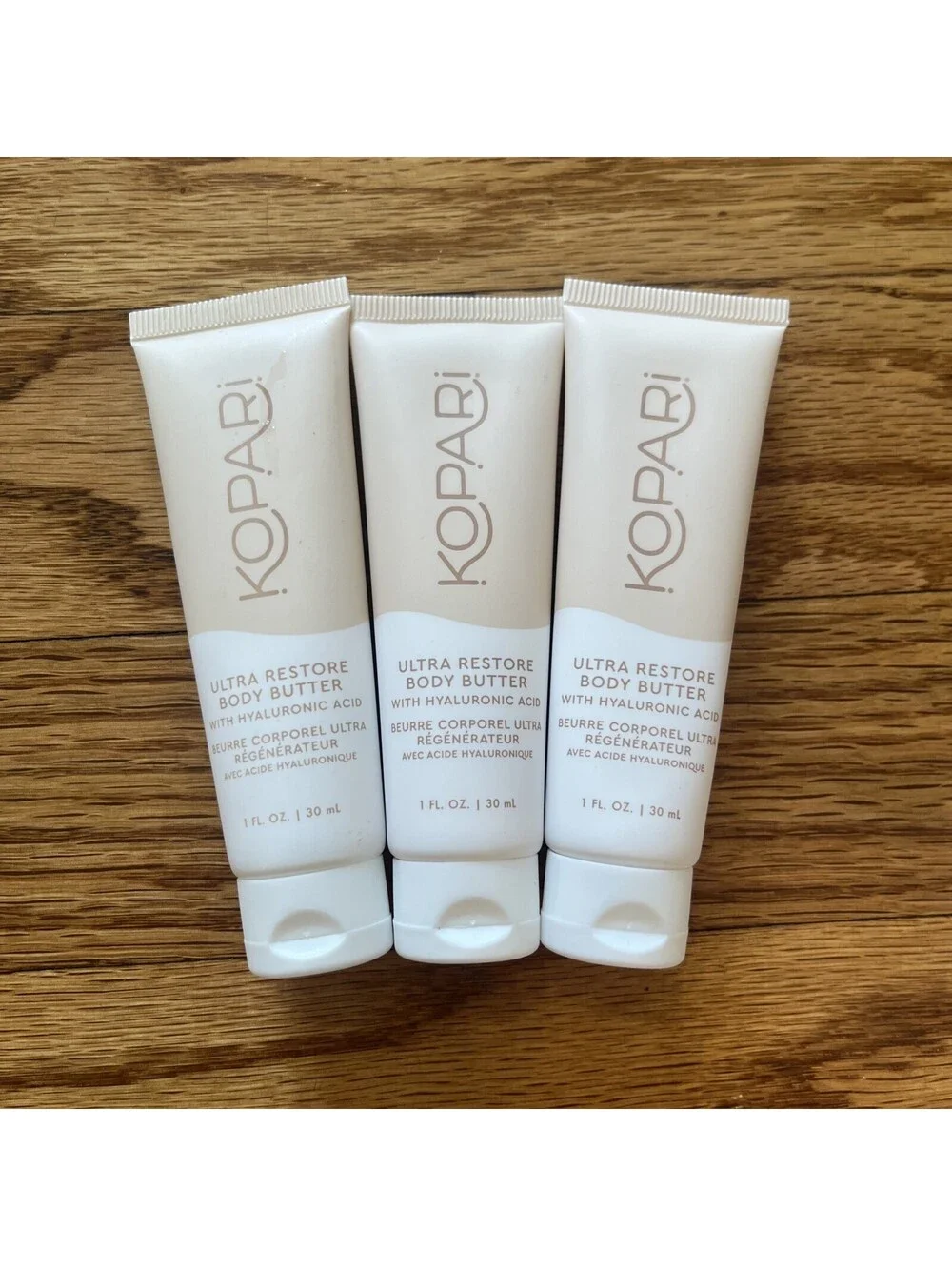 KOPARI Ultra Restore Body Butter Tubes 1 oz / 30 ml ea X 3 Sealed